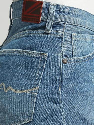 Pepe Jeans Women's Boyfriend Shorts (PL801151J678_MED Worn_Mid Indigo Blue