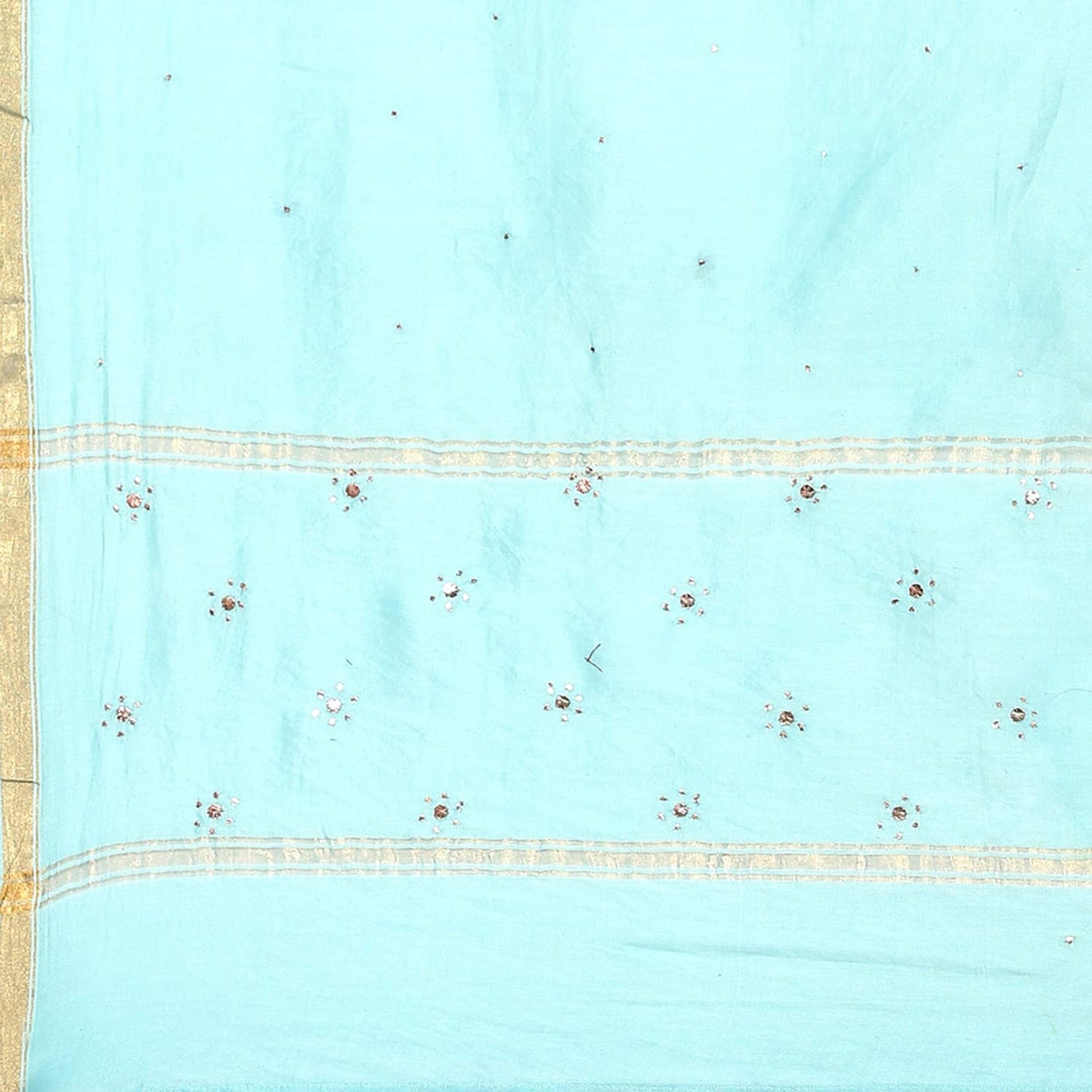 BIBA WOMEN SOLID STRAIGHT SALWAR KURTA DUPATTA(SKDCHIKANKA7800_TURQUOISE_36)