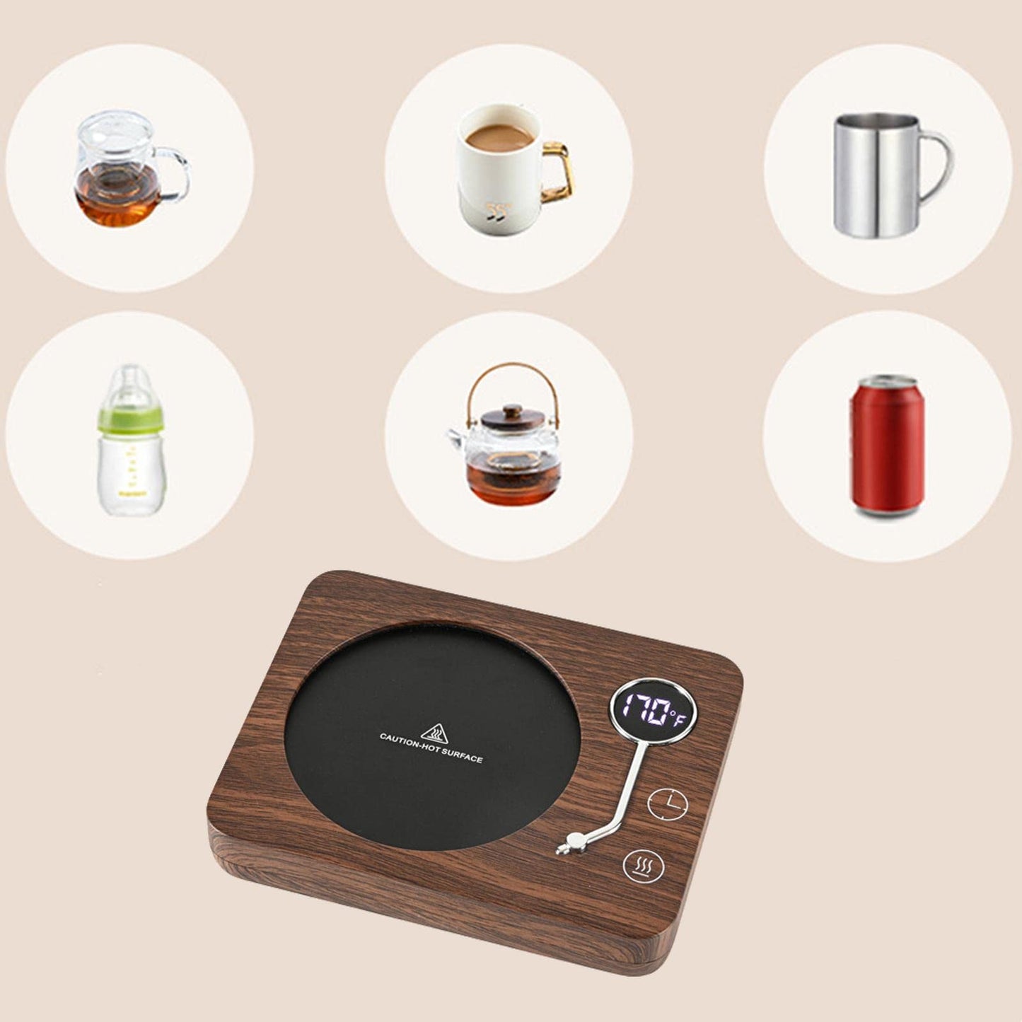 HEAVENGLOW Warmer Desktop Heater Mug mat for Ceramic Cups