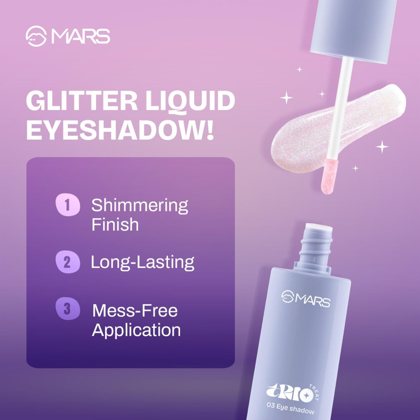 MARS TRIO Treat 3-IN-1 Eye Makeup Kit with Eyeliner, Mascara & Eyeshadow (24.50gm) | Travel Friendly Design | Long-Lasting | Versatile | Effortles Application