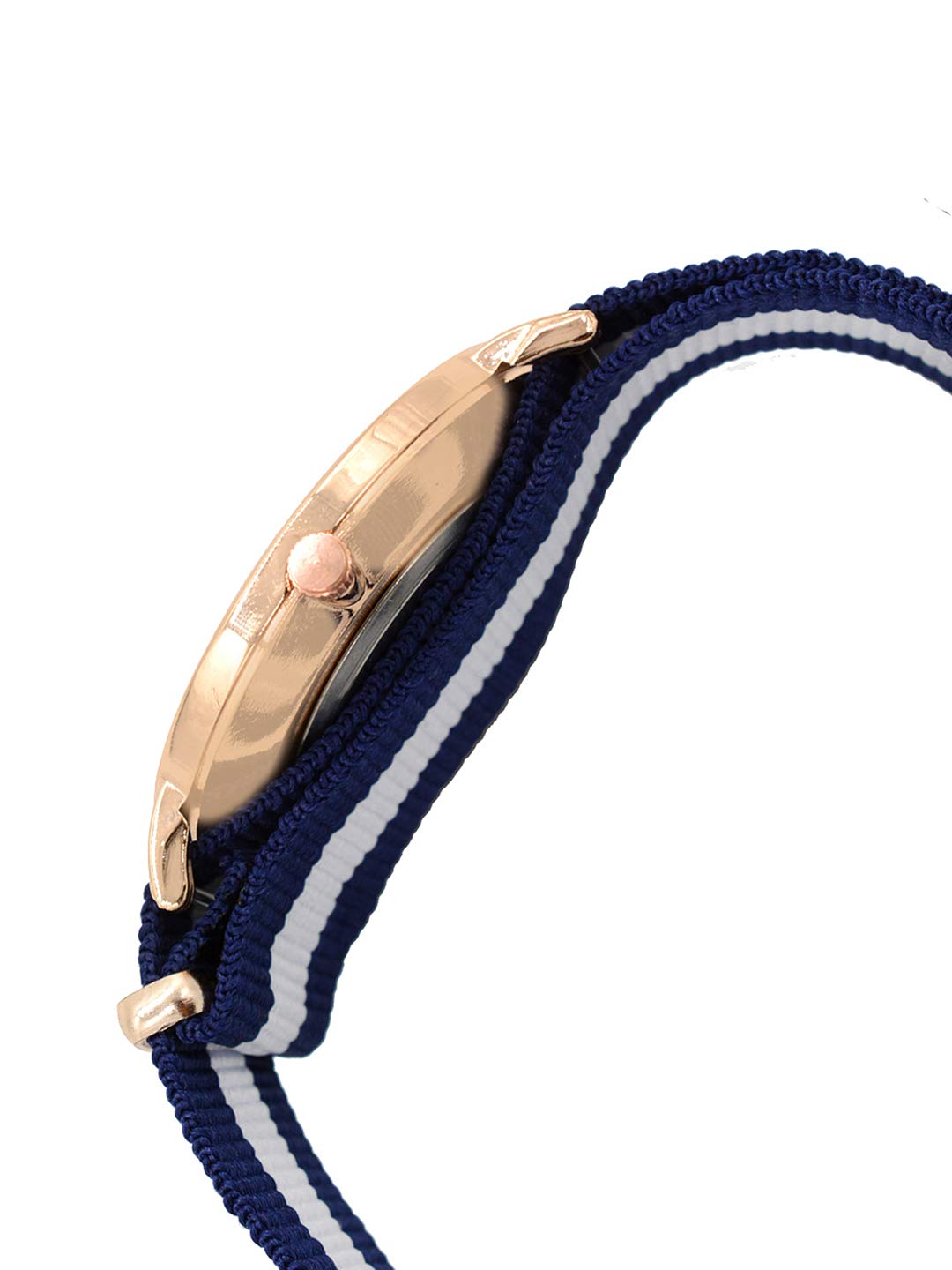 Joker & Witch Women's Classic Blue White Stripes Multicolor Strap Analog Watch
