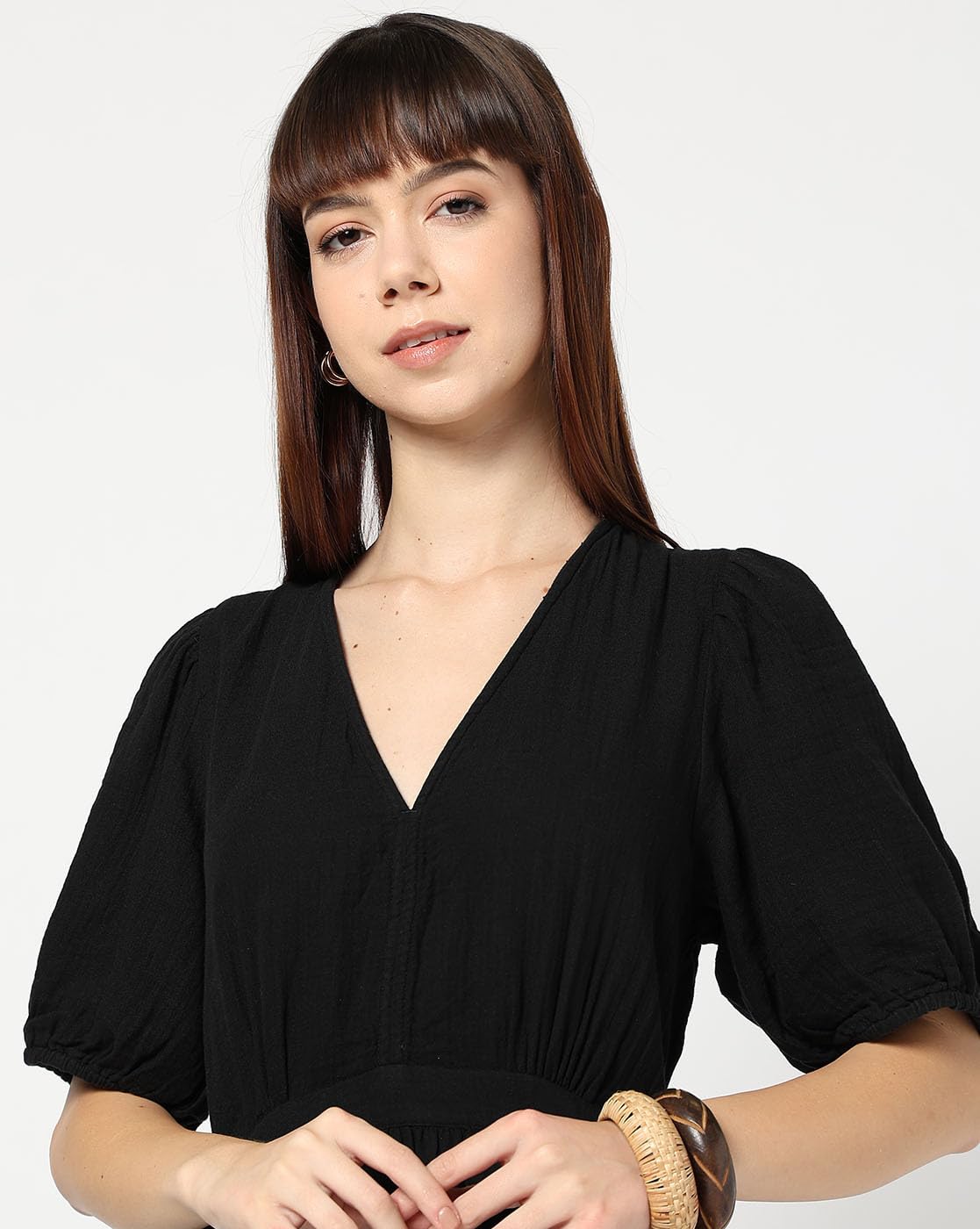 GAP Women's Cotton Classic Maxi Casual Dress (442711429_Black