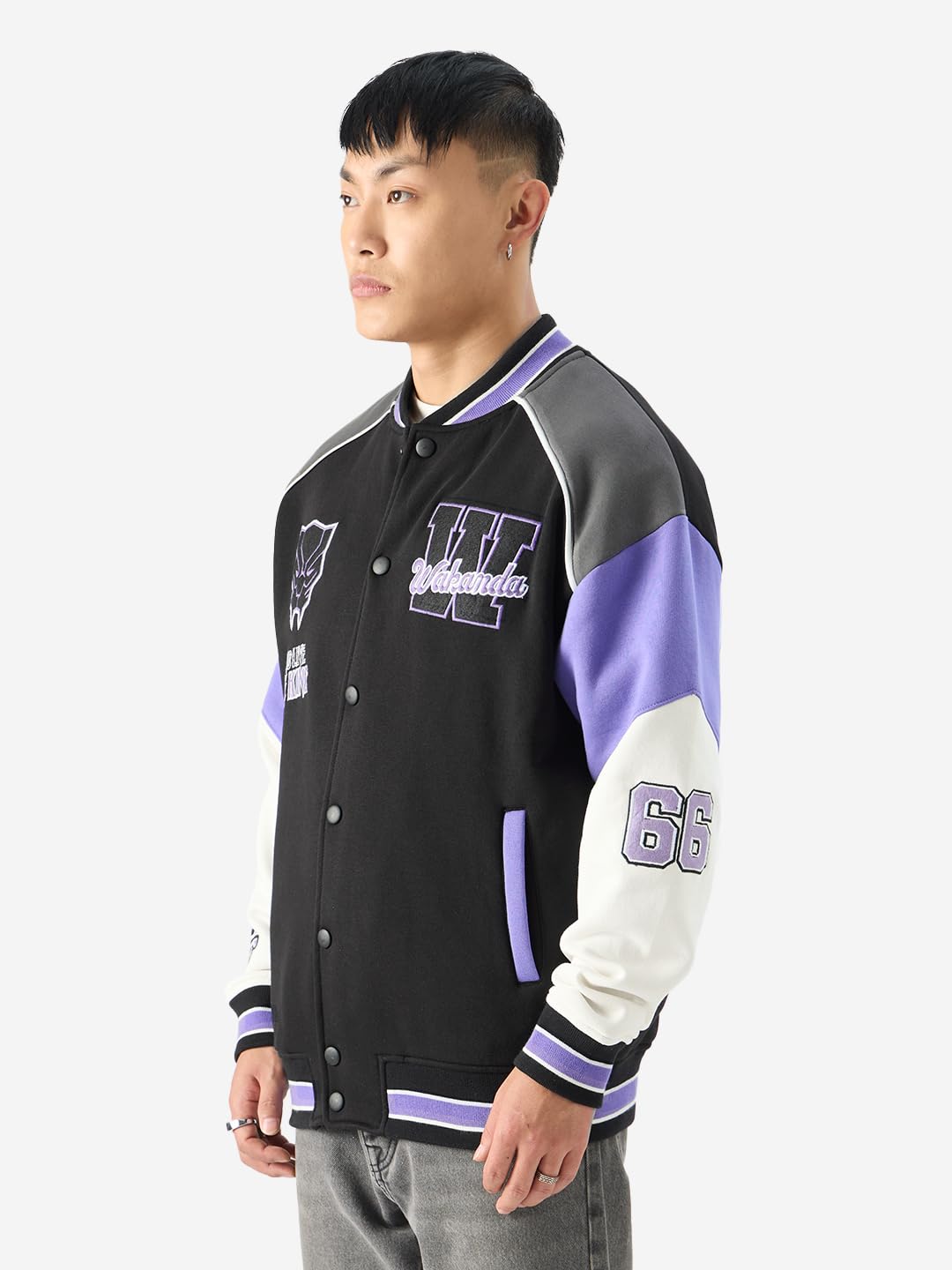 The Souled Store Black Panther: The King Varsity Jackets