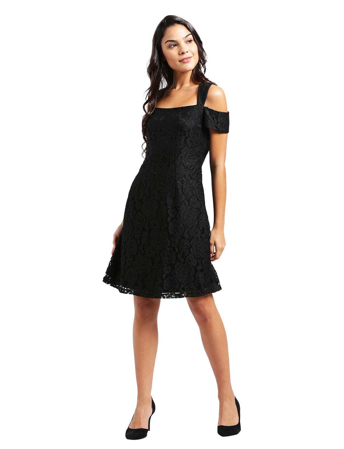 Zink London Women's Mini Dress (D00392_S_Black_Small)