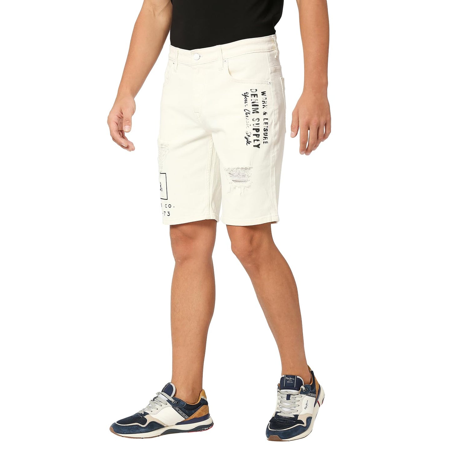 Pepe Jeans Men's Chino Shorts (PM207218P57_White