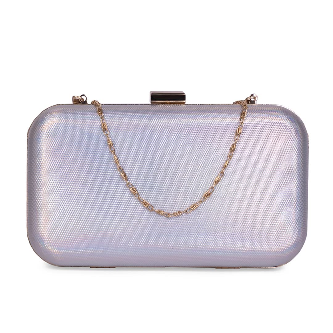 Modern Myth Light Wave Holographic Modern Party Clutch for Women