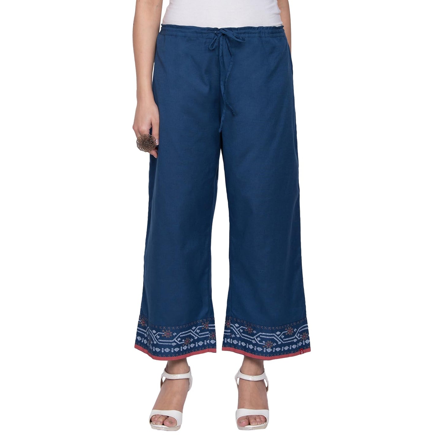 BIBA Women Solid Relaxed Mix and Match(MNMASSORTED15807E_Indigo_M)