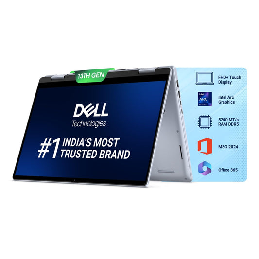Dell Inspiron 7440 2in1 Laptop,14 inch Touch FHD+ 250nits(35.56cm)Display, Intel Core i5-1334U Windows 11 Home, 16 GB DDR5 RAM, 512 GB SSD, Active Pen, Intel Graphics, Ice Blue, Backlit KB+FPR, 1.71Kg
