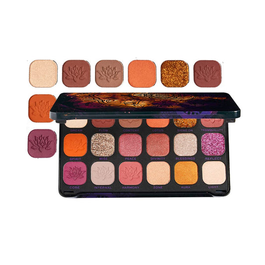 Makeup Revolution Forever Flawless Spirituality, Matte Eyeshadow Palette, Create Long-Lasting Eye Makeup Looks, Vegan & Cruelty-Free, 20g, Multicolor