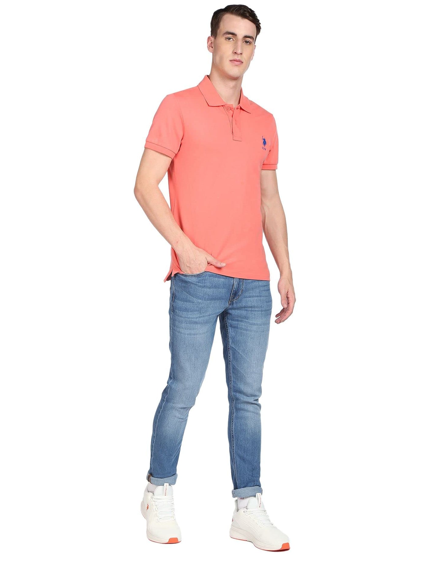 U.S. POLO ASSN. Men's Slim Mid Rise Jeans (Udjc0080_Blue_32)