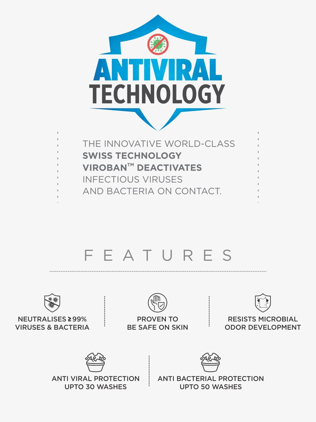 BODYCARE Girls Antiviral Printed T-Shirt - Navy….