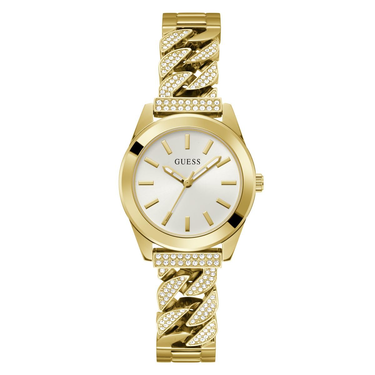 GUESS Analog White Dial Women's Watch-GW0546L2