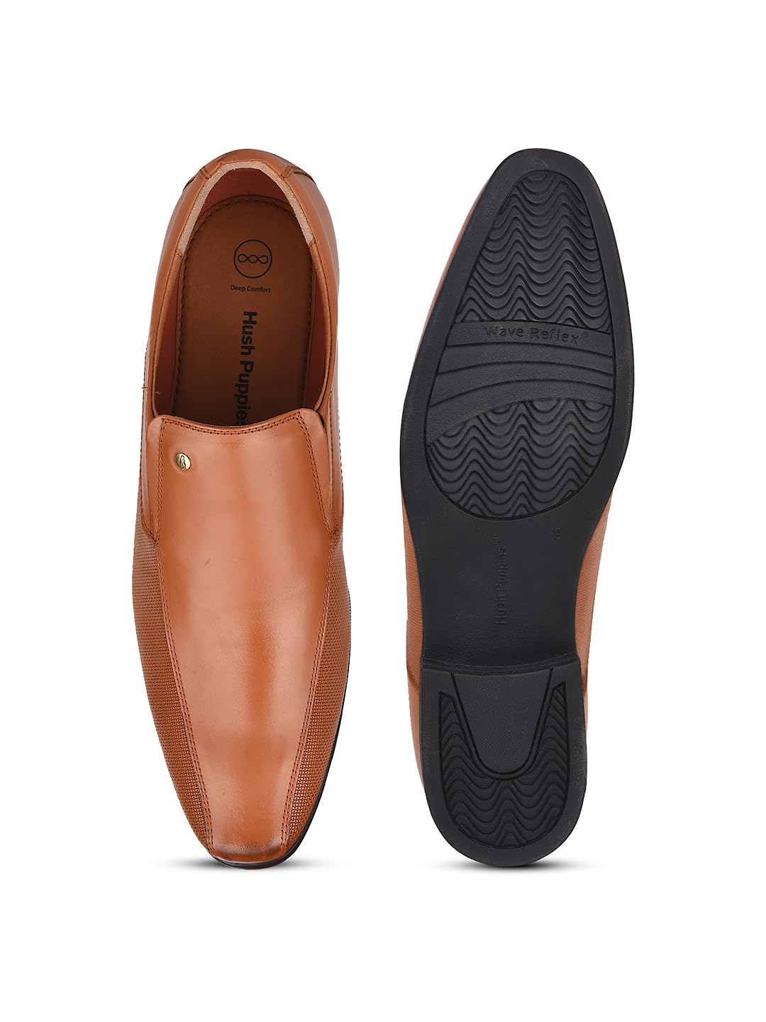 Hush Puppies Men's Formal Slipon Shoes - Tan - (7 UK)