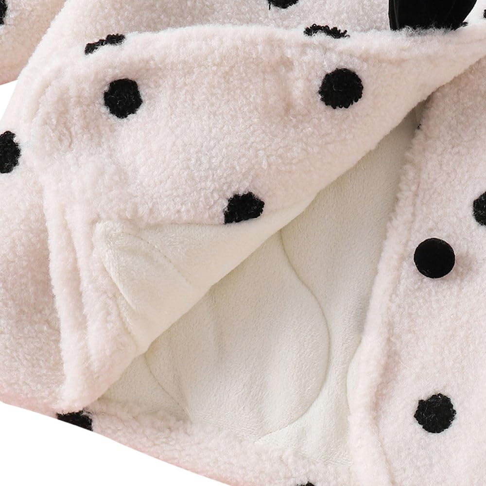 Hopscotch Girls Polyester Waist Length Jackets in White Color For Ages 5.5-6 Years