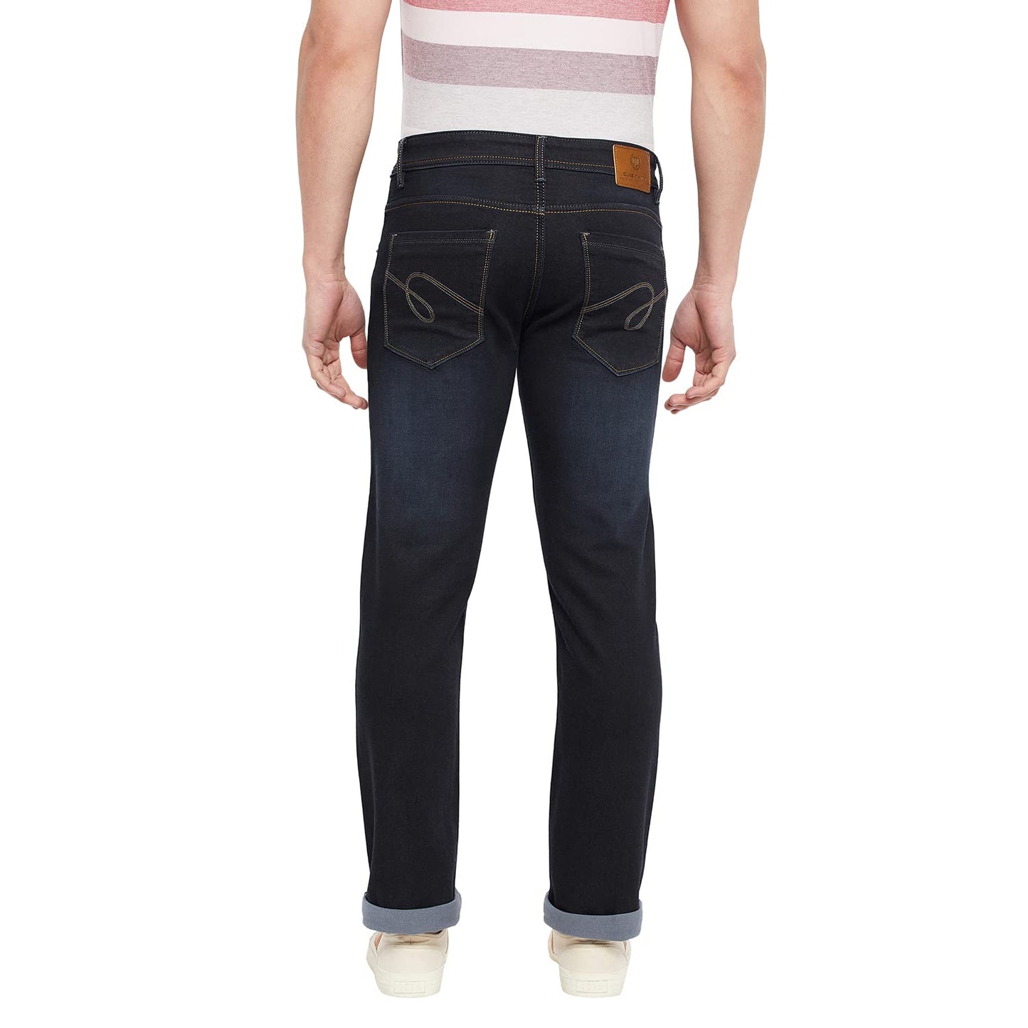 Duke Stardust Men Slim Fit Stretchable Jeans (SDD5180_D.Blue_32)