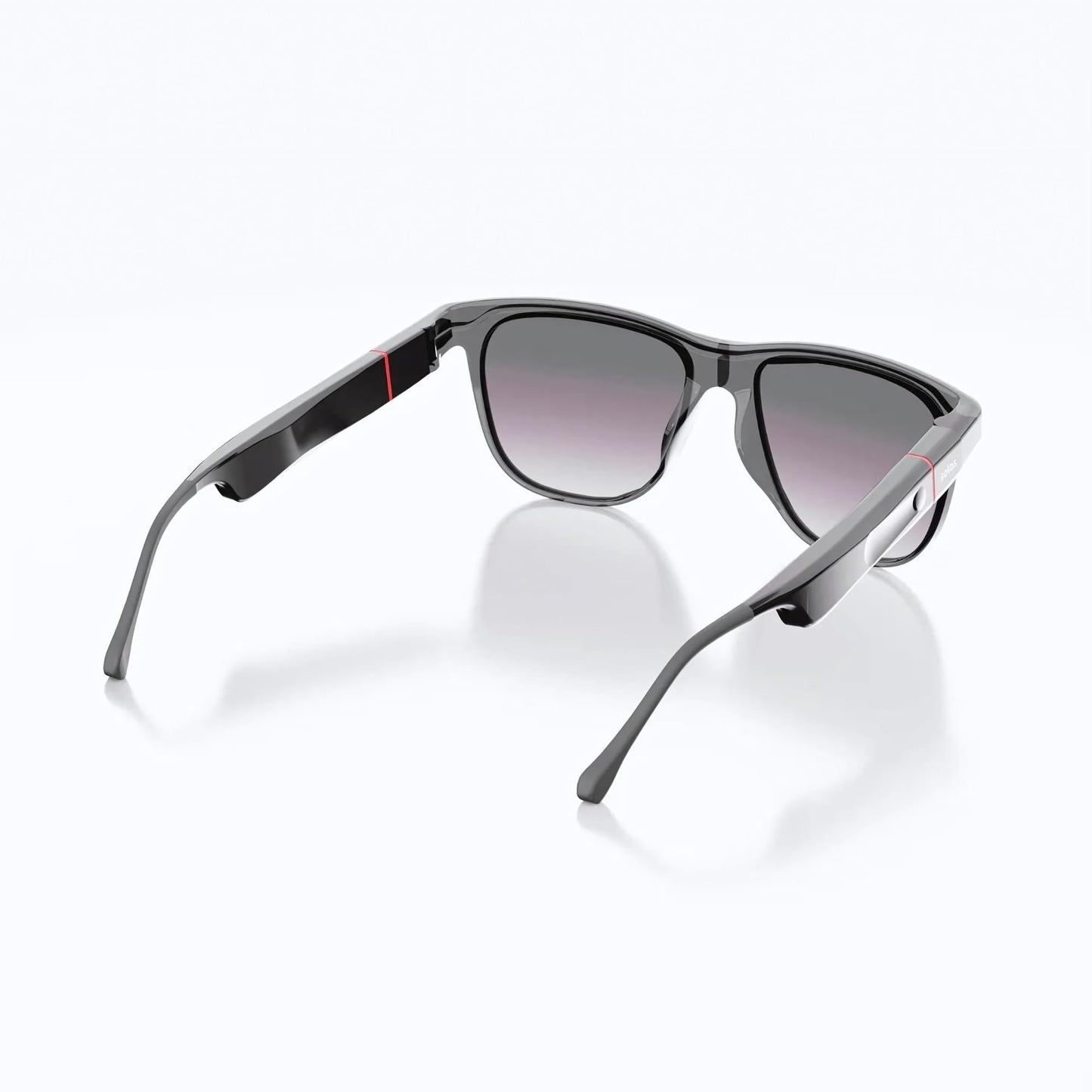 SOLOS AI Powered Glasses | Xeon 5 | Dark Crystal Gray | Gray Gradient Sunlens | Lenses Integrated ChatGPT for Travel and Real Time Translation | Stereo Speakers | Compatible with iOS and Android