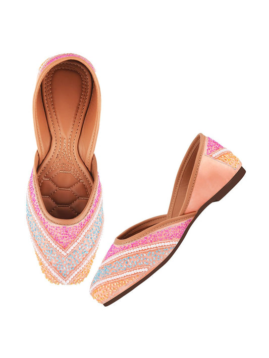 SilverArrow Women's Ember Glow Jutti Pink 6 UK