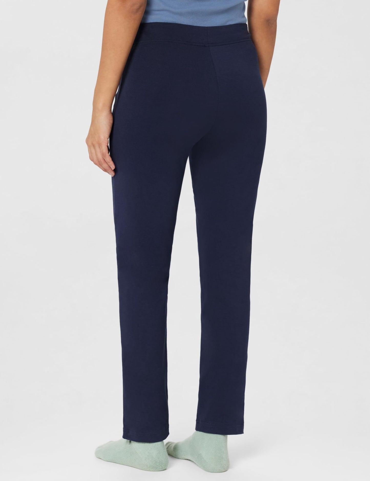 Van Heusen Women Lounge Pants - Cotton Elastane - Smart Tech, Easy Stain Release, Wicking_55303_Dark Navy_XL
