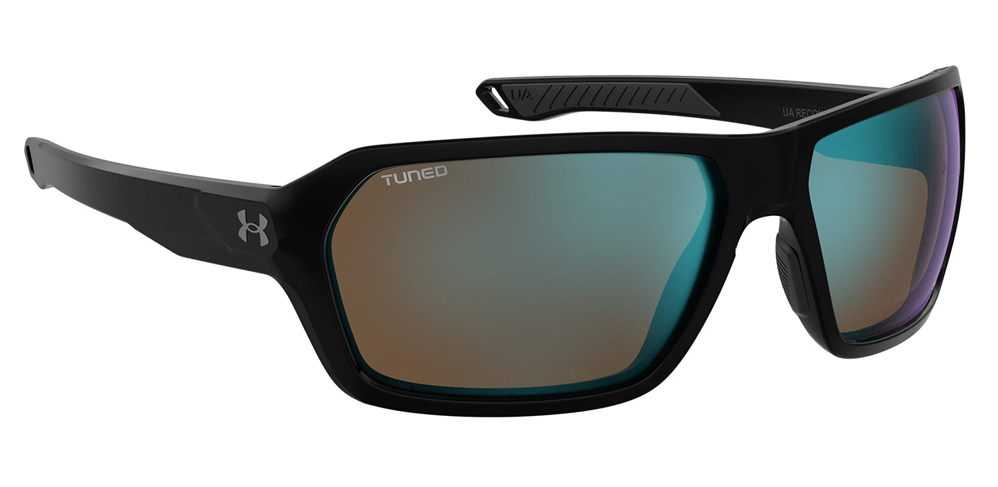 Under Armour Non-Polarized Square Male's Sunglasses-(UA RECON 807 64W1| Black color