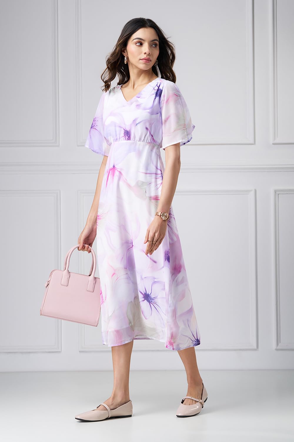 Annabelle by Pantaloons Womens Dress_SS26WWANDNJ00064N67A165_Lilac_L