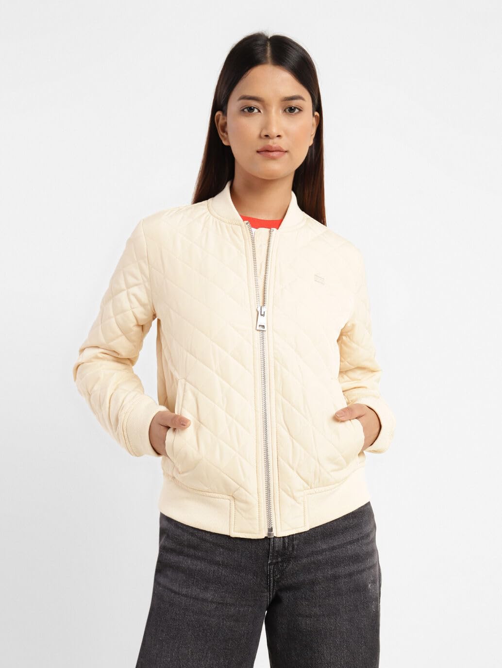 Levi's Women's A-Line Coat (A2186-0002_Cream_M)
