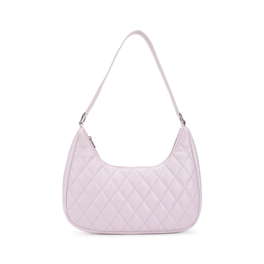 Fastrack Quilted Crush Shoulder Bag | Faux-Leather Women’s Bag | Zipper Closure with Silver Strap Accents & Utility Pockets | Gifts for Women