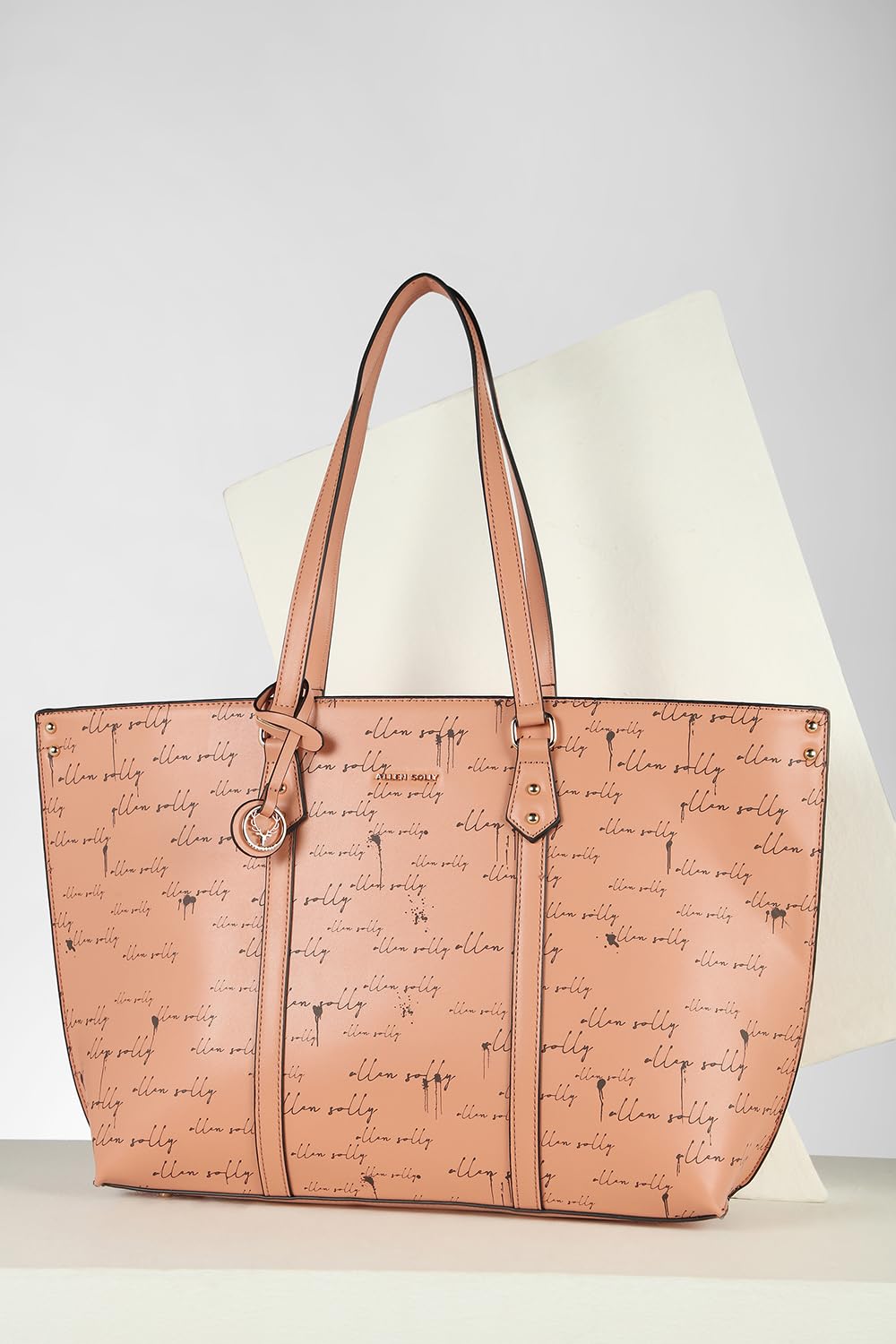 Women Beige Formal Tote Bag