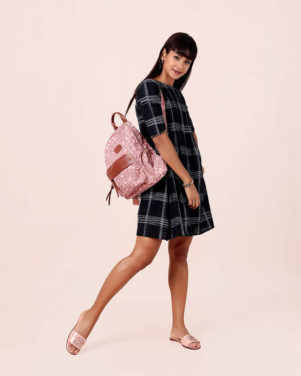 Chumbak Backpack for Women | Stylish Canvas Laptop Bag | Office Bag, College Essentials, and Travel Backpack for Girls | Autumn Break Collection