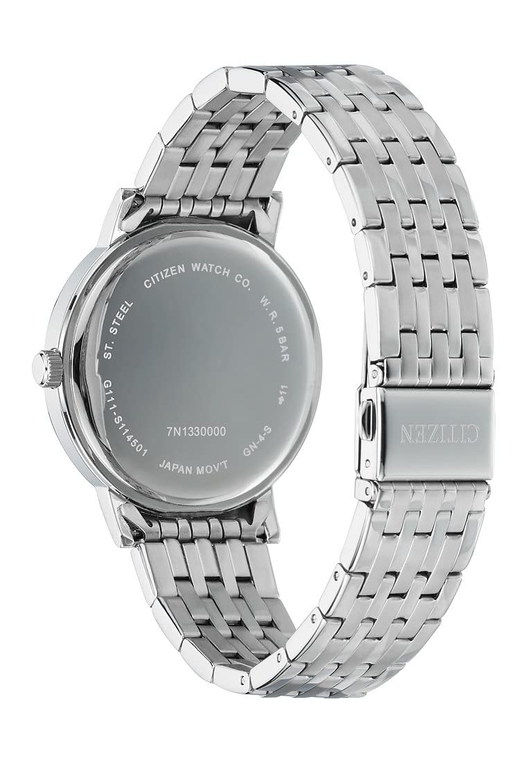 citizen Analog Grey Dial Silver Band Men's Stainless Steel Watch-BI5070-57H