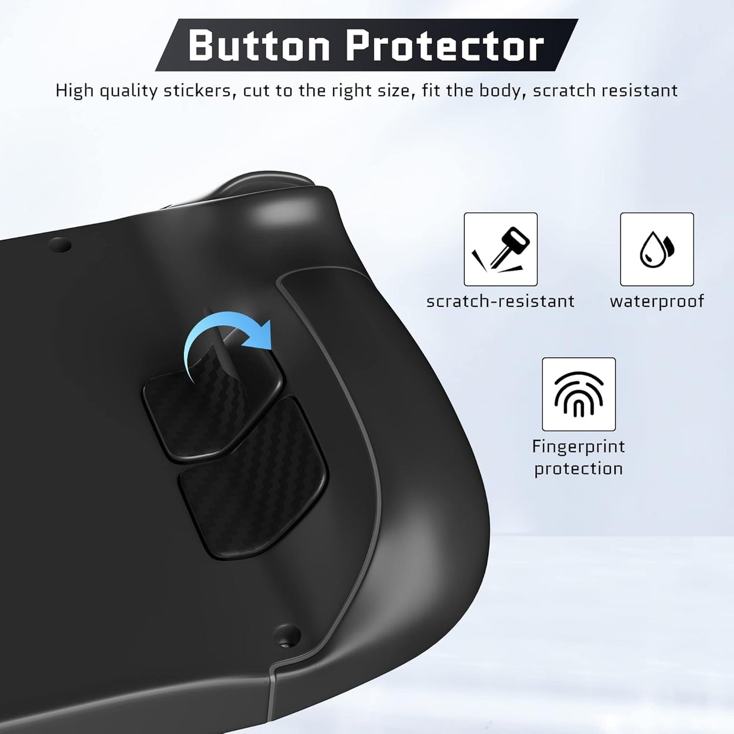 New World Dust Proof Kit for Steam Deck, Protective Accessories for Steam Deck with Protective Sticker, Dust Plugs, Dust Cover, Rocker Caps, Accessories for Steam deck