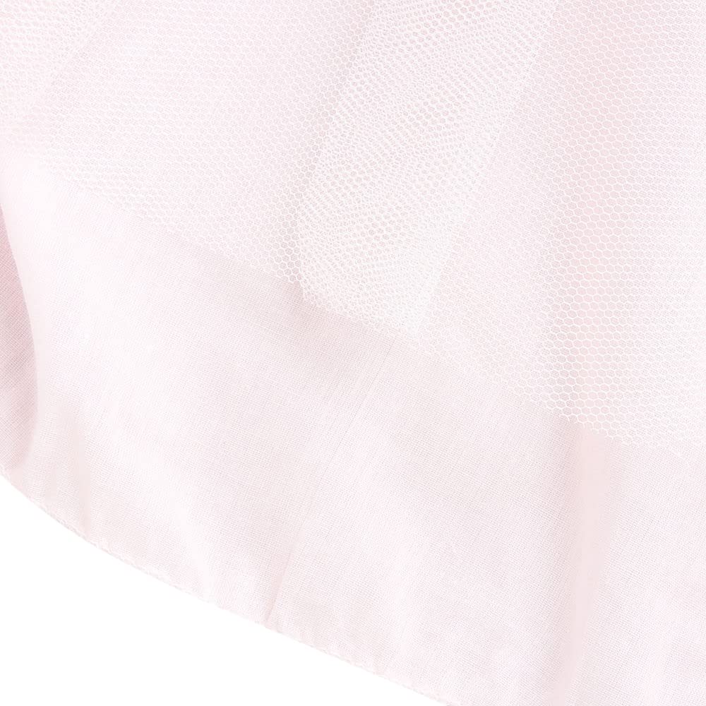 Hopscotch Girls Knee Length Party Dresses in Peach Color for Ages (4-5 Years)