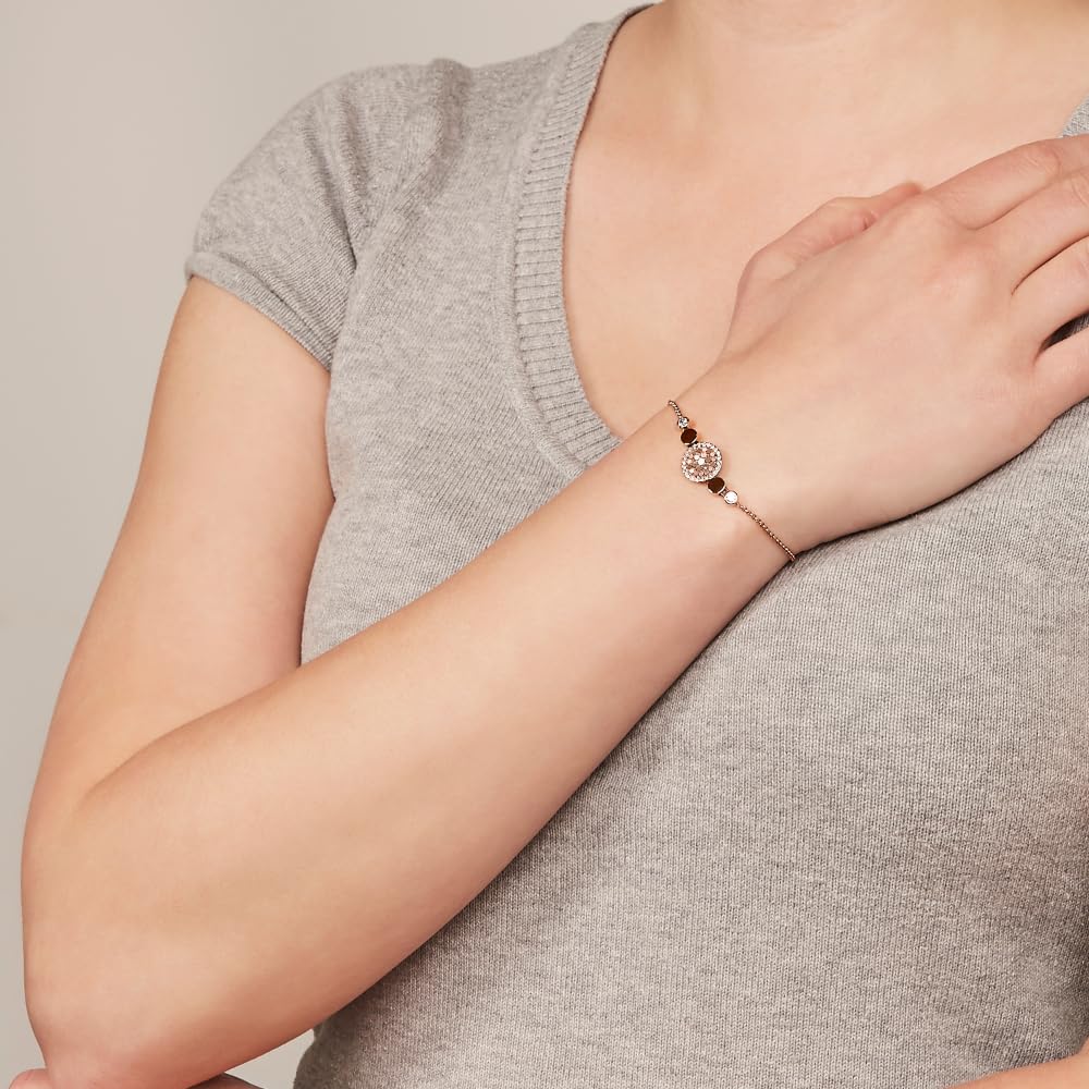 Fossil Women's Mop Rose Gold Bracelet Jf02905791