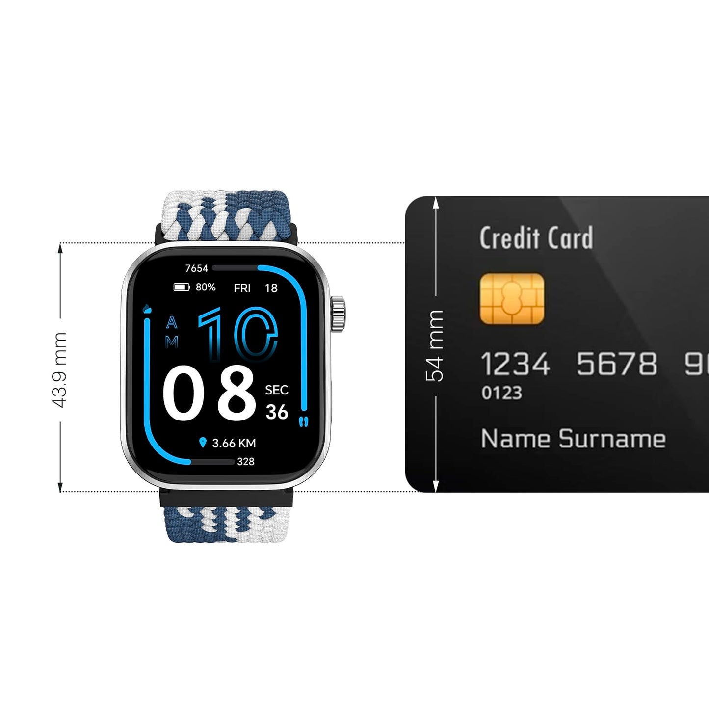 Noise Pro 6 Smart Watch:Intelligent AI, Endless AI Watch Faces, AI Companion, 1.85” AMOLED, EN2 Processor, Nebula UI 2.0, Emergency SOS, Compatible with iOS & Android(Magnetic Lime)