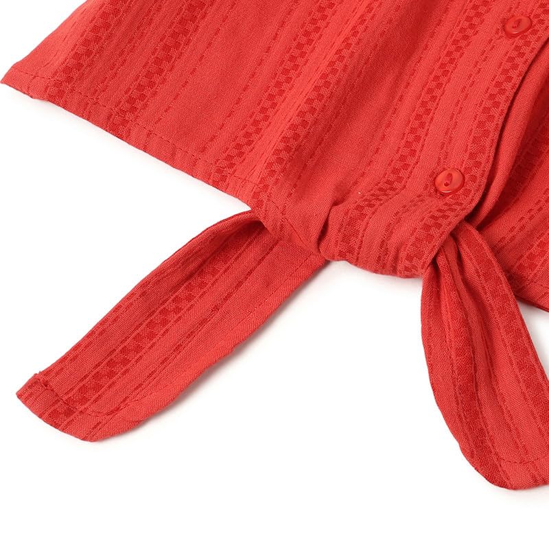 United Colors of Benetton Regular Fit Spread Collar Textured Knotted Shirt