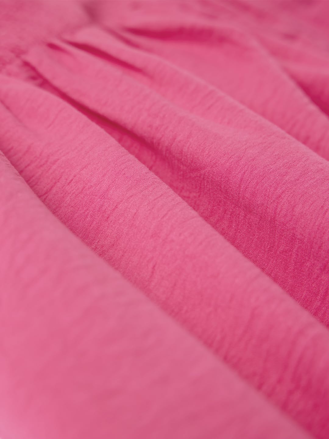 The Souled Store Textured Jumpsuit: Fuchsia Women and Girls Square Neck Sleeveless Regular Fit Polyester Jumpsuits