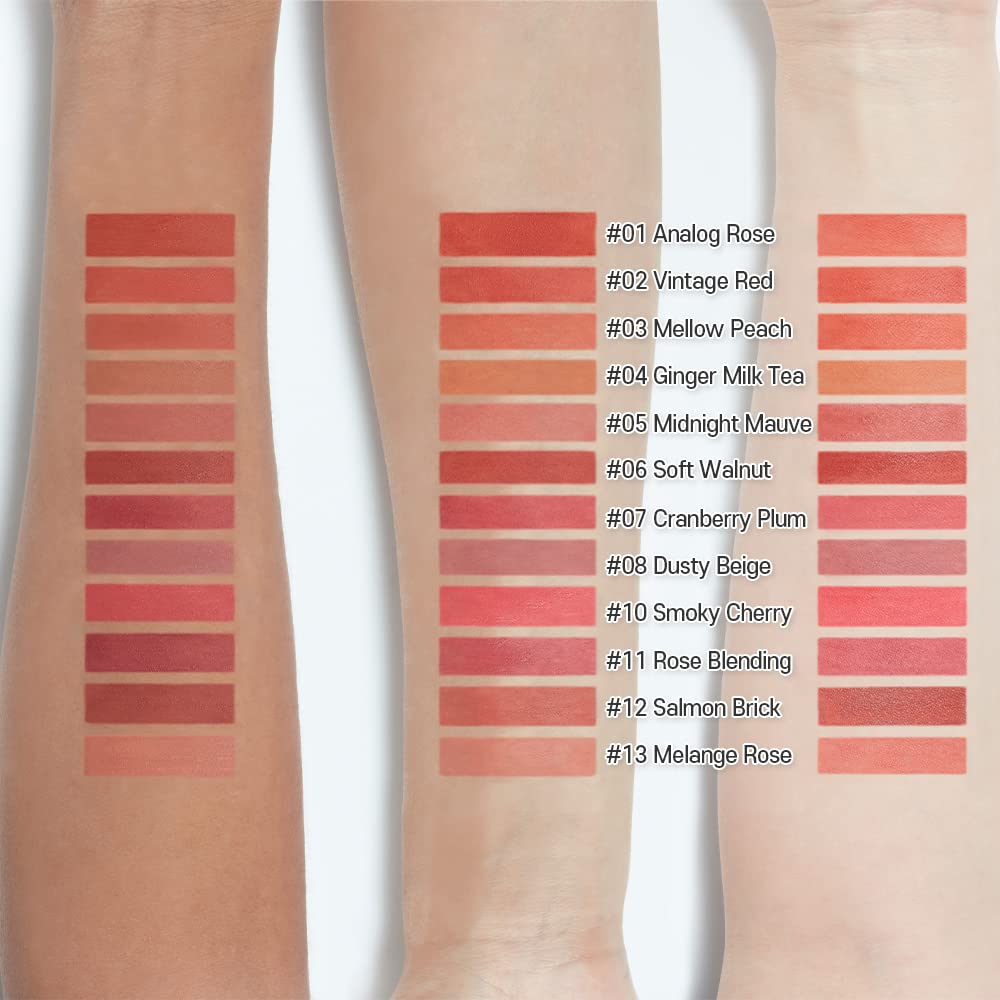 ETUDE Fixing Tint| Long Lasting Liquid Lipstick |Waterproof, Smudgeproof, Lightweight Matte Finish Lip Stain|Korean Makeup| Full Coverage| Shade 05 Midnight Mauve-4g