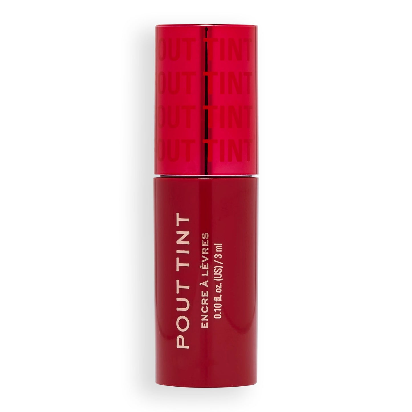 MAKEUP REVOLUTION Pout Tint Lip Gloss, Lightweight & Buildable Formula, Gloss to Stain Finish, Sizzlin Red, 3 ML (Pack of 1)