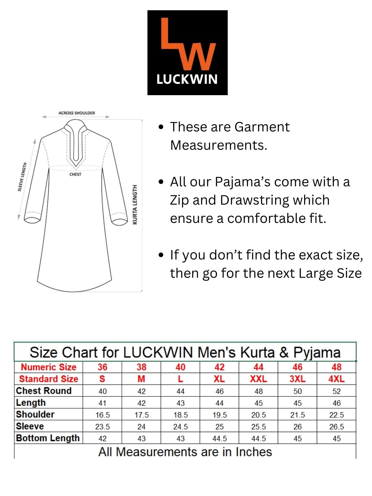 LUCKWIN Men's Cotton Linen Horizontal Stripe Kurta in Blue [LWKurta108-38]