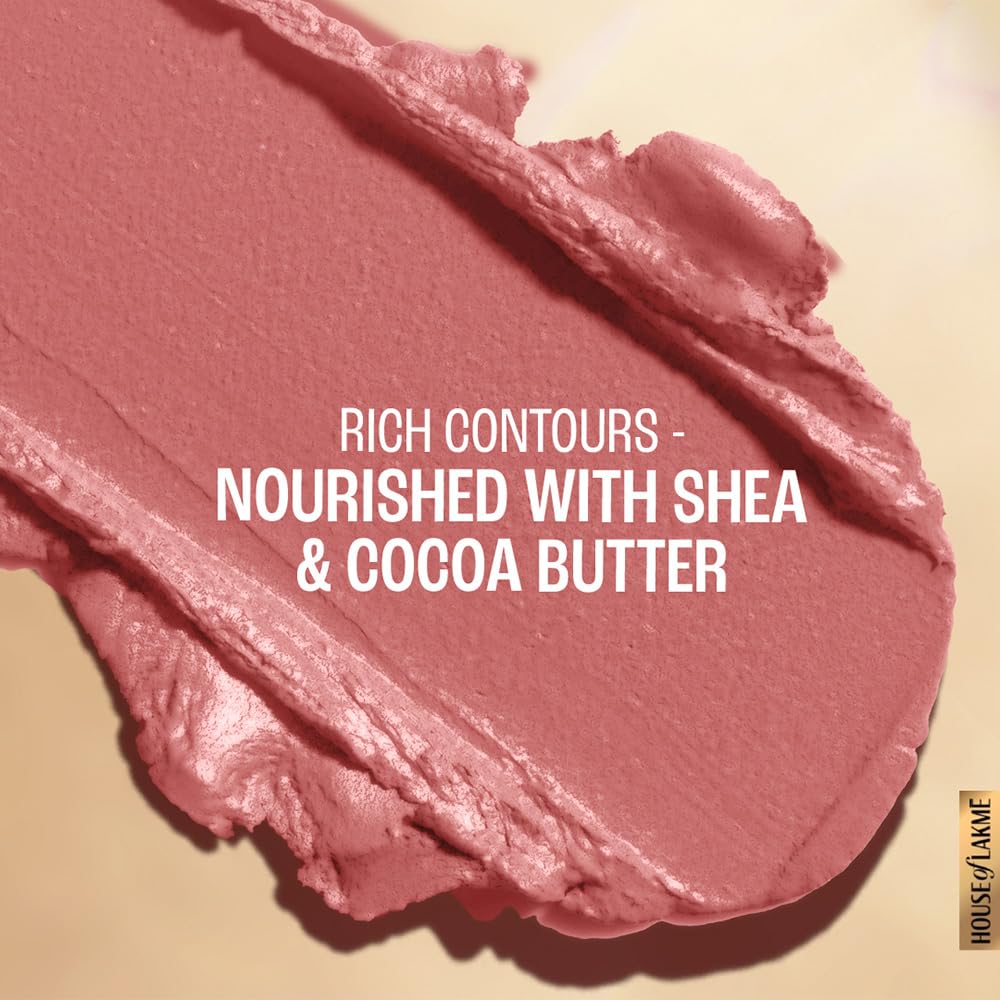 LAKMÉ Powerplay Priming Smooth Matte Finish Lightweight Lipstick, Smudgeproof, Lasts 16hrs, Hydrates Lips, Blushing Nude, 3.6g