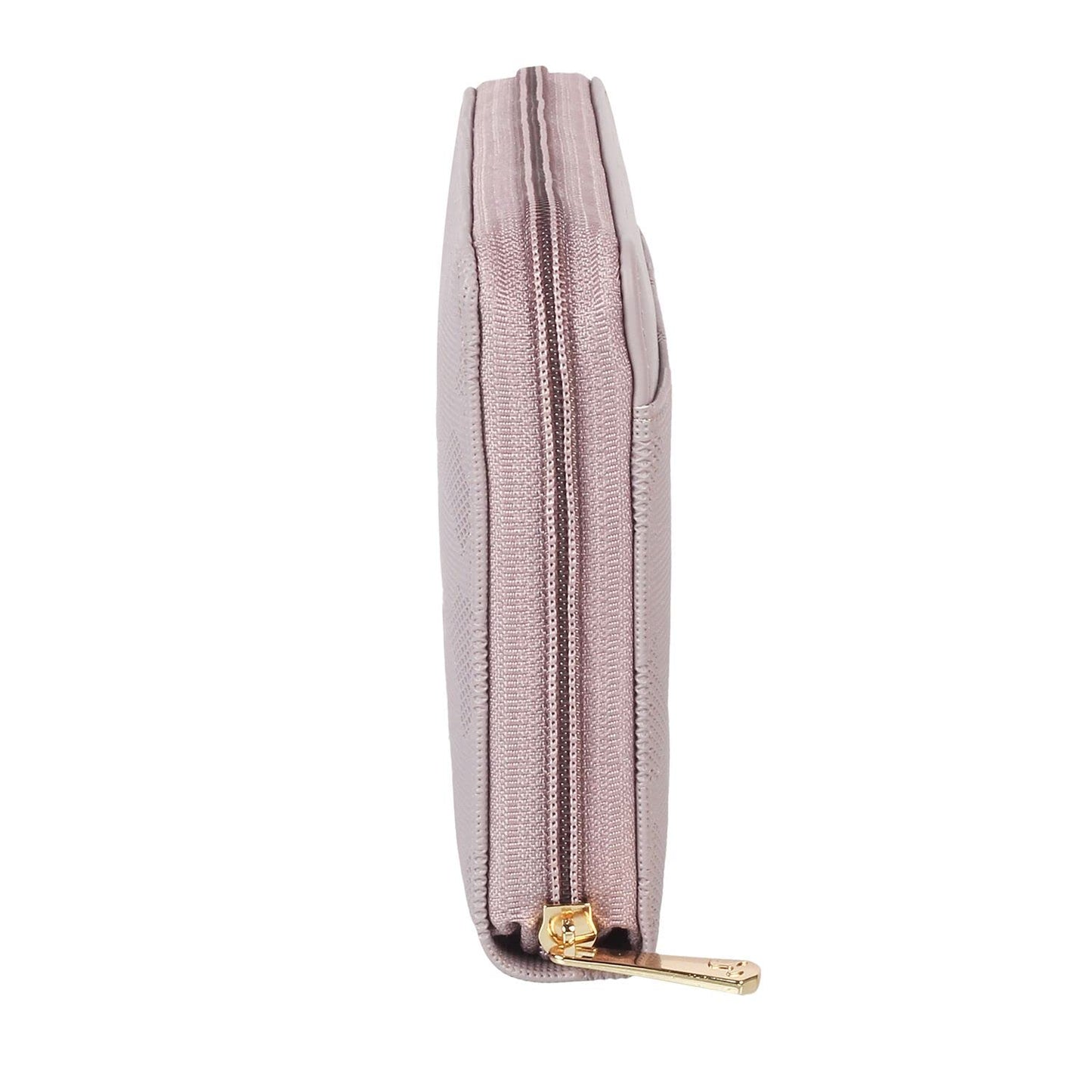 Mochi Women Zip Around Clutch (95-8371-Purple)