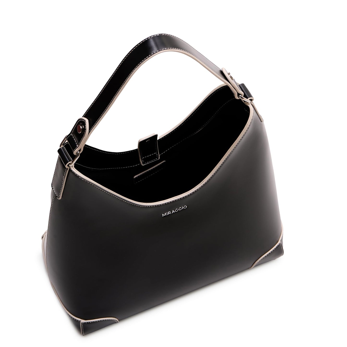 Miraggio Gloria Hobo Bag (Black)