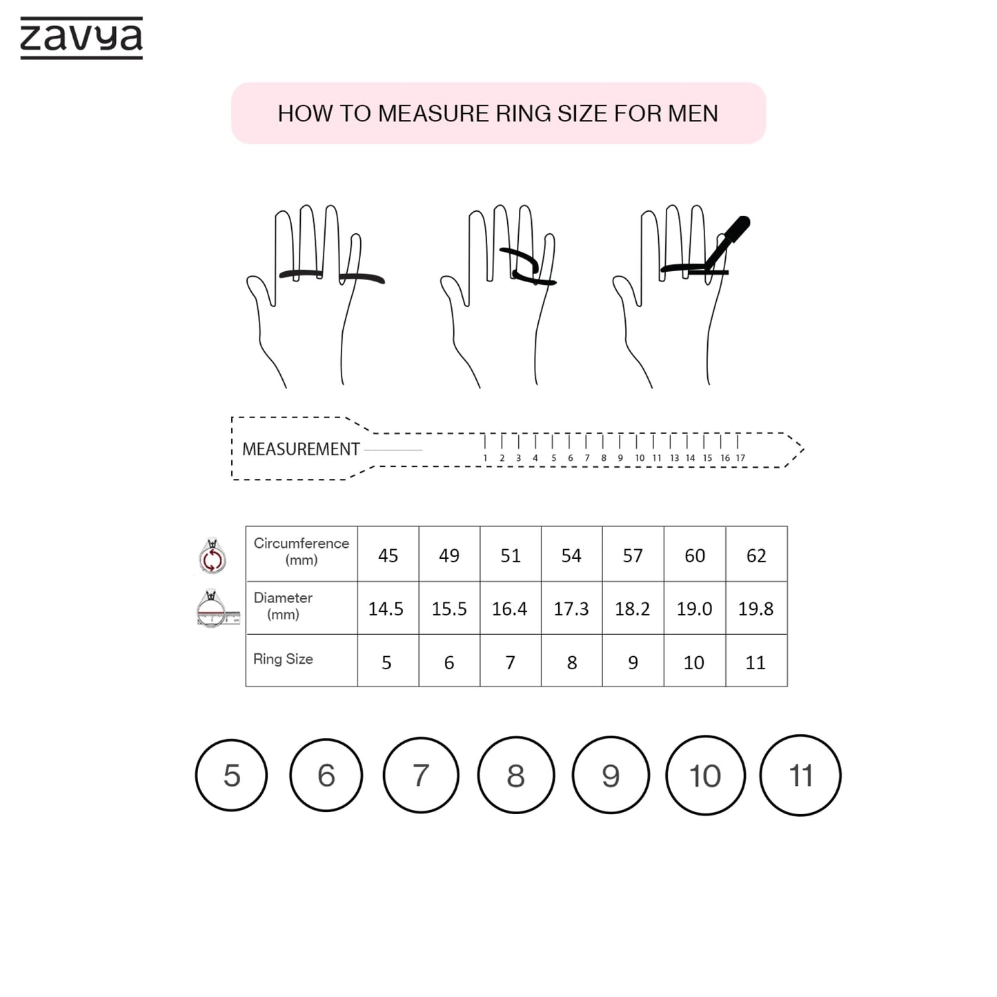 ZAVYA 925 Sterling Silver Designer Abstract Rhodium Plated Adjustable Ring for Men | Gift for Men and Boys | 1 Year Plating Warranty