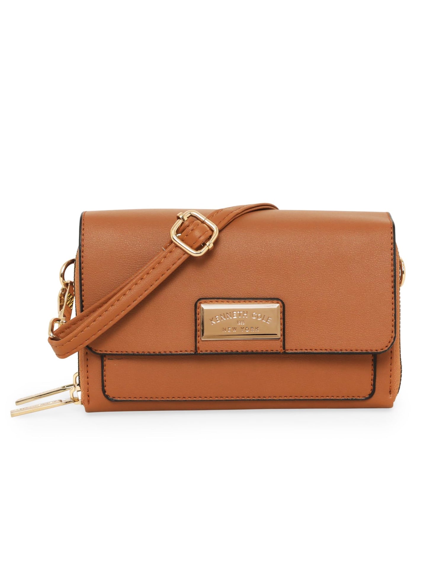 KENNETH COLE stylish & trendy Women's Broxa Flap Over Sling Bag | Ladies Purse Handbag for Women and Girls - KCSL3001