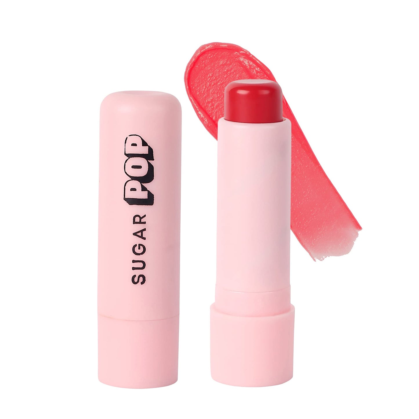 SUGAR POP High Shine Lip Gloss - 01 Marshmallow (Clear) Lip Plumping Gloss For Soft & Dewy Lips & SUGAR POP Nourishing Lip Balm Combo
