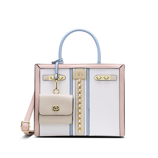 LAVIE PARIS Women's Louvre Chain Satchel Bag | Satchel Handbag for Work | Ladies Purse | Stylish Shoulder Bag | Gift for Women