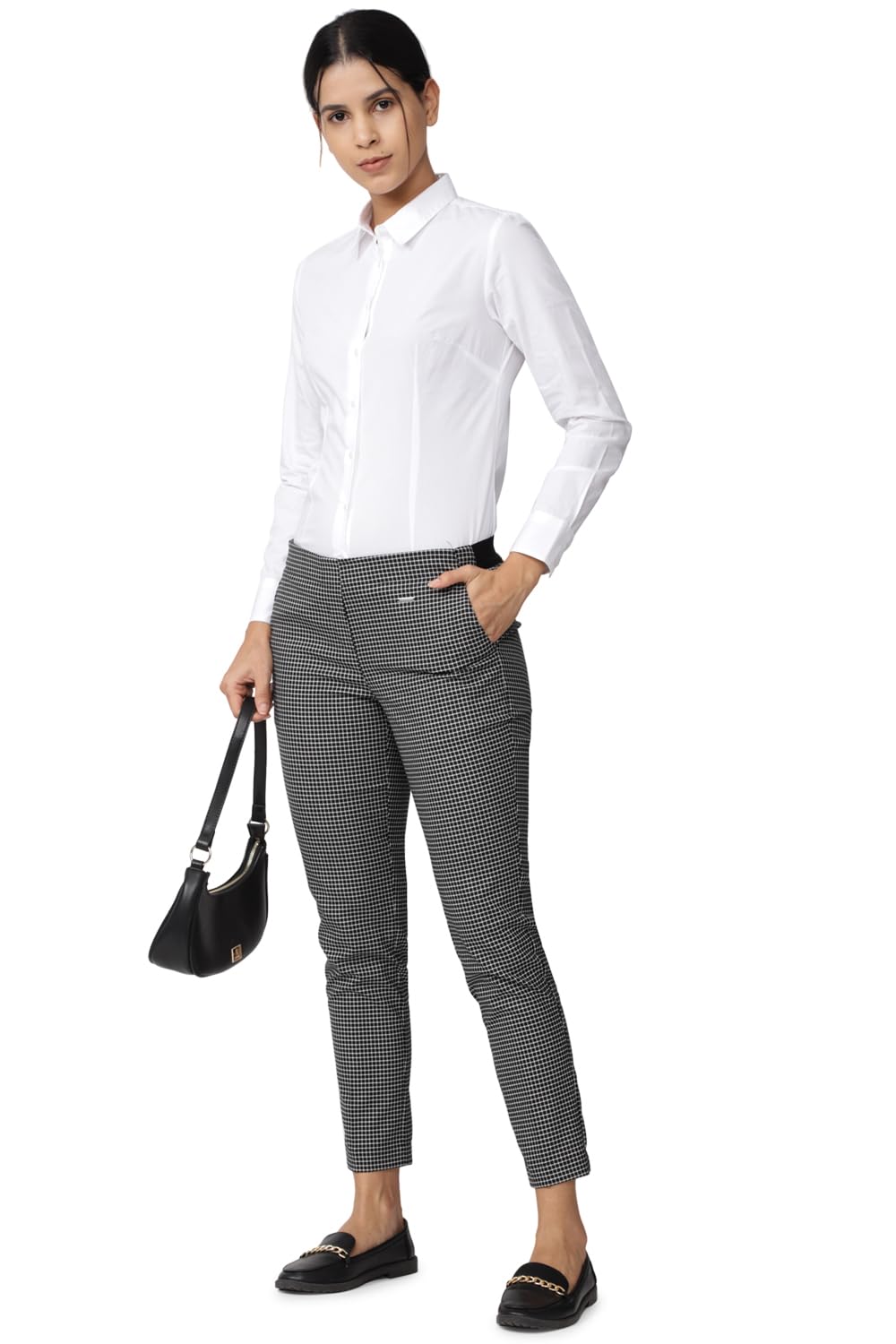 Van Heusen Cotton Women's Solid Regular Fit Shirt (VWSFCRGFW79450_White