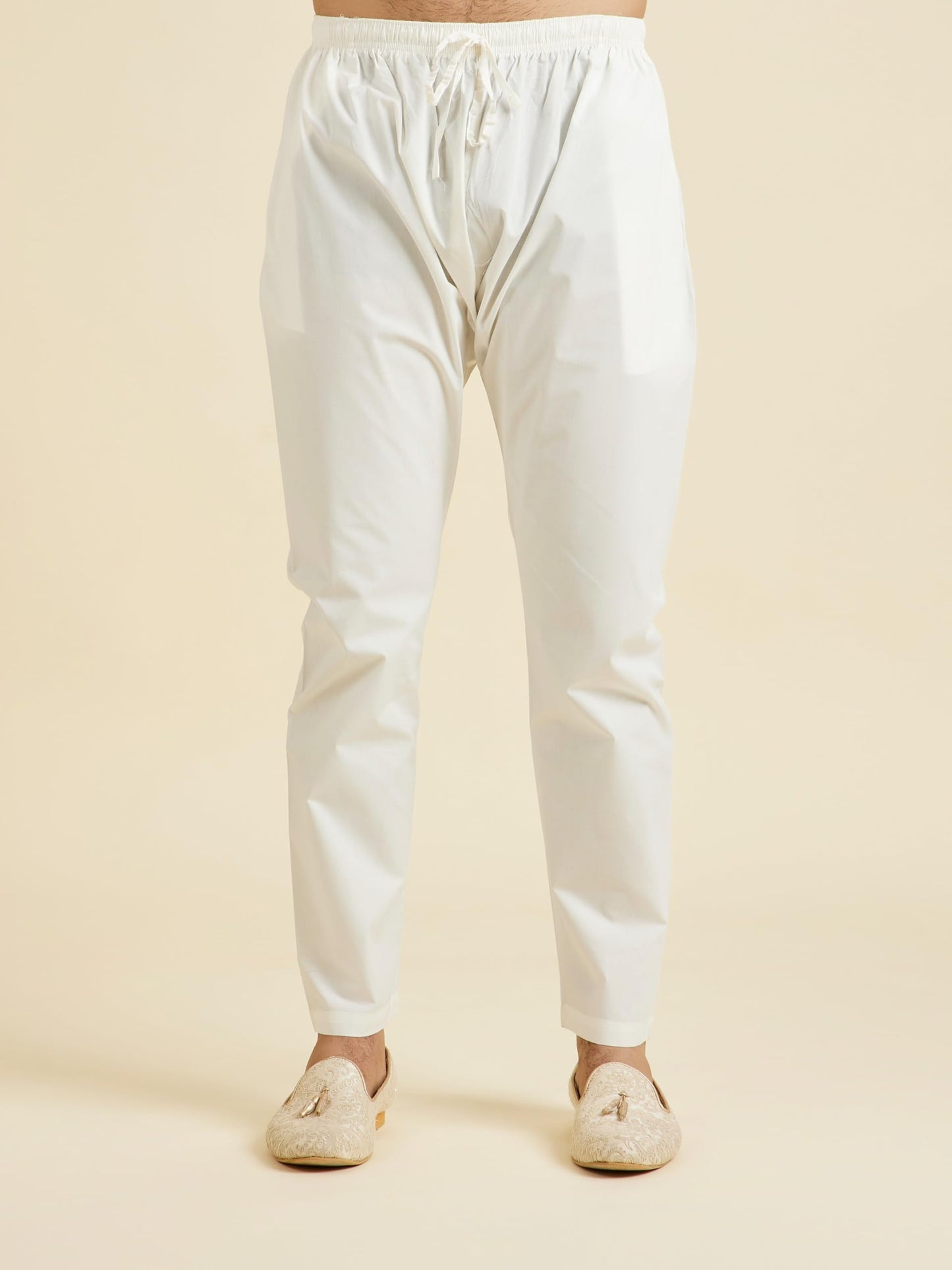 Manyavar Men's Cotton Blend Printed Kurta Pyjama Set (Greyish Blue,S)