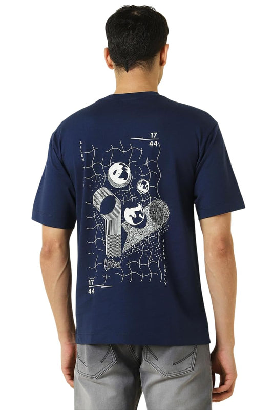 Allen Solly Mens T Shirt Blue