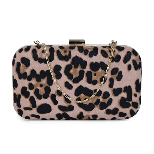 Modern Myth Wild Cat Animal Print Clutch for Women