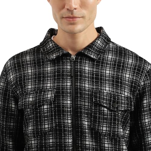 United Colors of Benetton Men's Shacket (25A20JQJ3652I902_Black